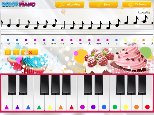 jeu éducatif Color Piano : Initiation au solfège