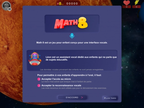 jeu éducatif Math 8 Calcul mental avec Léon
