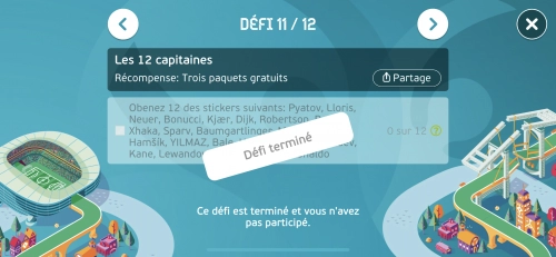 jeu éducatif Album Panini EURO 2020