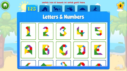 jeu éducatif Marbel Tangram