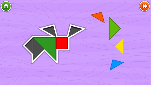 jeu éducatif Marbel Tangram