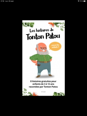 jeu éducatif Les histoires de Tonton Patou