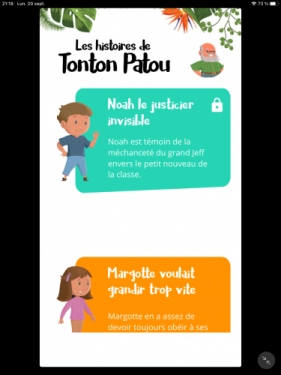 jeu éducatif Les histoires de Tonton Patou