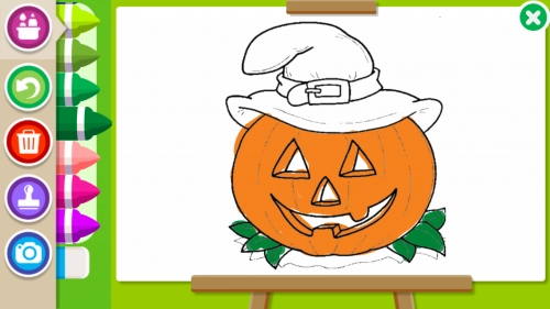 jeu éducatif Halloween Coloring Book