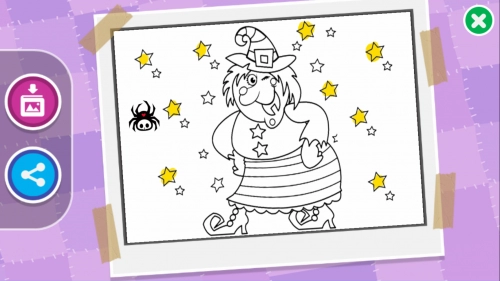 jeu éducatif Halloween Coloring Book