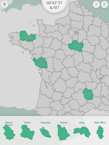 jeu éducatif Carte de France 