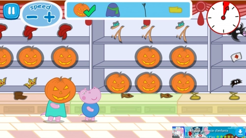 jeu éducatif  Halloween: Chasseur de bonbons