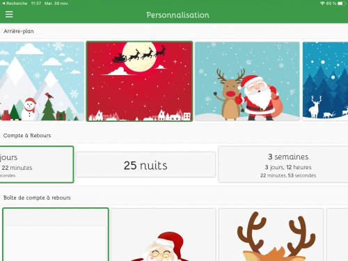 jeu éducatif Compte à  Rebours de Noël 