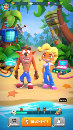 jeu éducatif Crash Bandicoot: On the Run!
