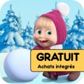 jeu éducatif masha et michka: shopping de noël