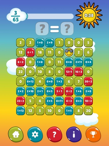 jeu éducatif MatHop Multiplication division