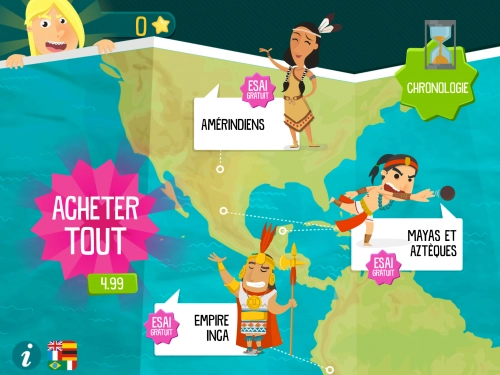 jeu éducatif Histoire pour Enfants - Amérique