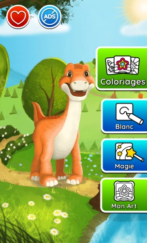 jeu éducatif Dinosaures jeu de couleur
