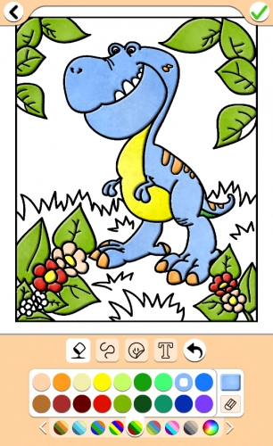 jeu éducatif Dinosaures jeu de couleur