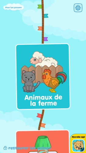 jeu éducatif Les premiers mots pour enfants