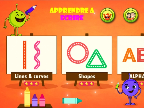 jeu éducatif Apprendre à écrire et retracer