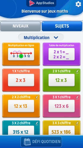 jeu éducatif Jeux maths - Apprenez + - x