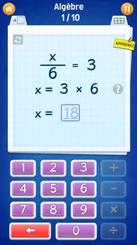 jeu éducatif Jeux maths - Apprenez + - x