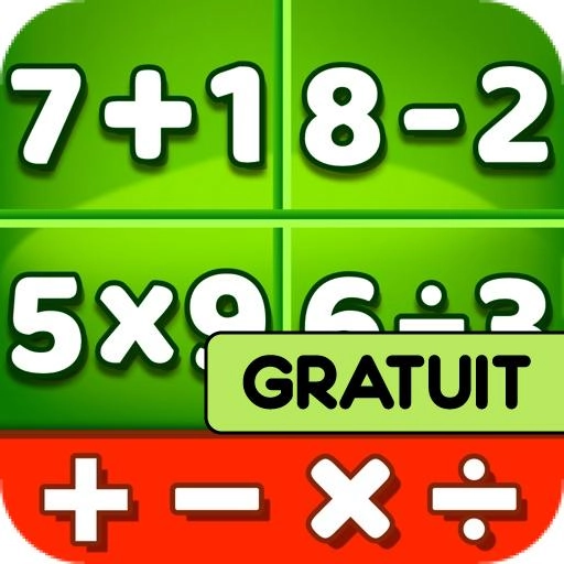 Jeux maths - Apprenez + - x tablette ipad android kindle