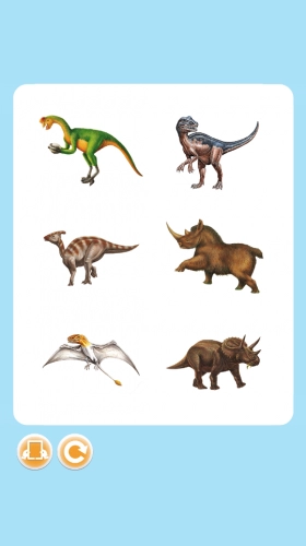 jeu éducatif L'imagerie dinosaures et pràhistoire interactive