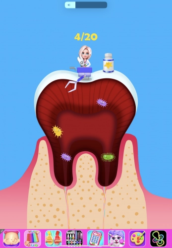 jeu éducatif Celebrity Dentist Care