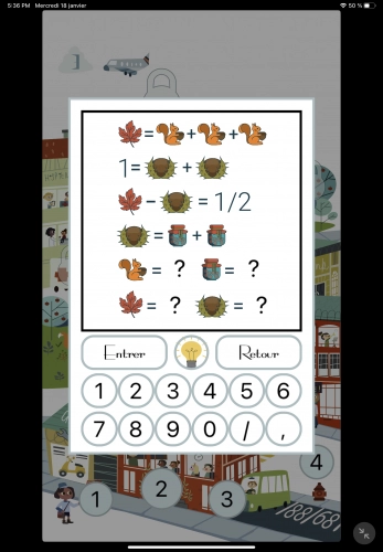 jeu éducatif Math Puzzles Game: Logic Quiz