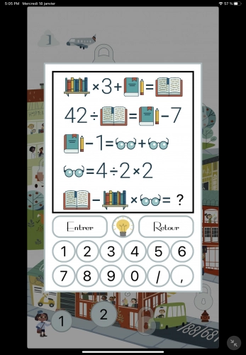 jeu éducatif Math Puzzles Game: Logic Quiz