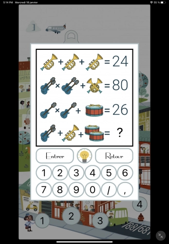 jeu éducatif Math Puzzles Game: Logic Quiz
