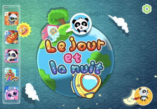 jeu éducatif Le jour et la nuit