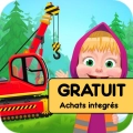 jeu éducatif masha et michka: jeux voiture