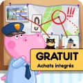 jeu éducatif detective hippo: police game