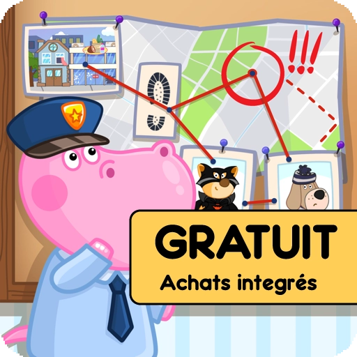 Detective Hippo: Police game tablette ipad android kindle