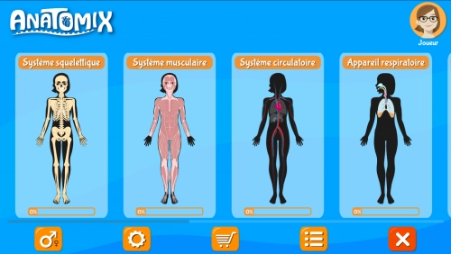 jeu éducatif Anatomix - Atlas Corps Humain