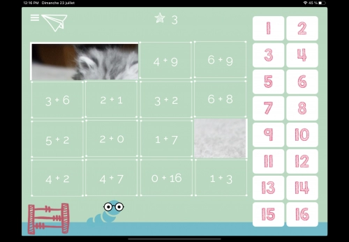 jeu éducatif Exercice de math CP CE1 CE2