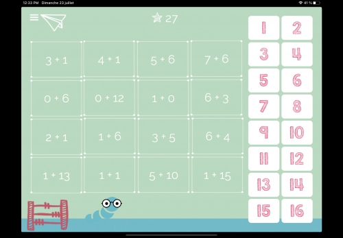 jeu éducatif Exercice de math CP CE1 CE2