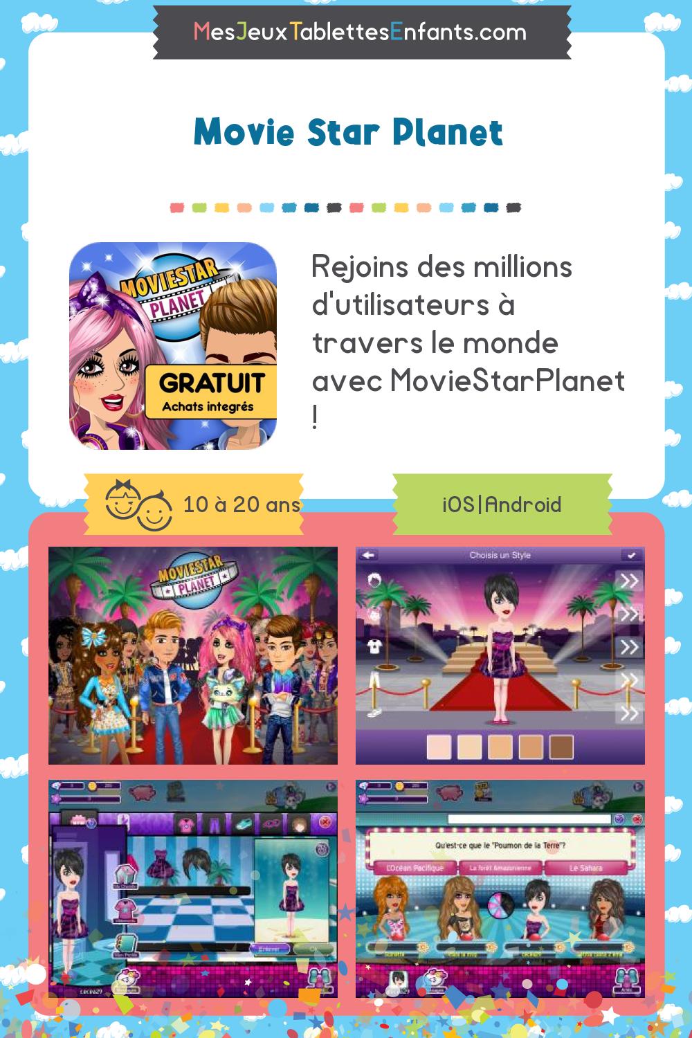 Movie Star sur iphone et android Jeux et applications éducatives