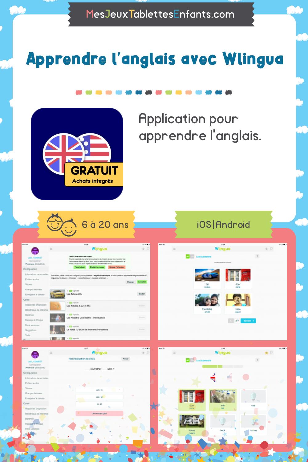 Application Gratuite Pour Apprendre Le Basque Apprendre l'anglais avec Wlingua sur ipad et android - Mes jeux
