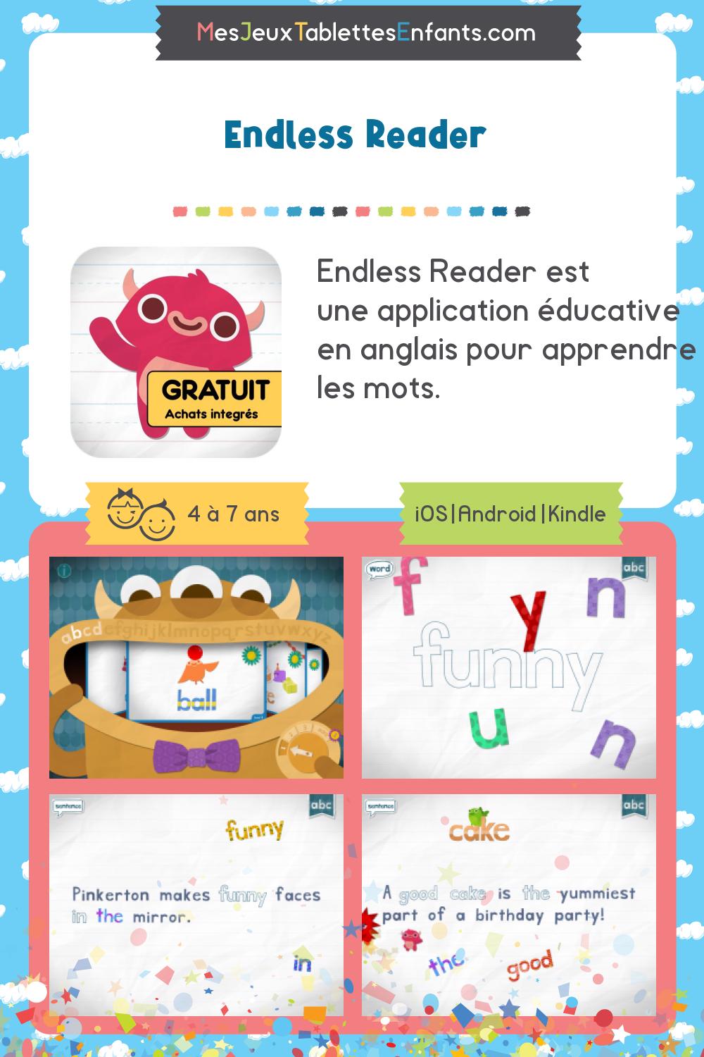 Endless Reader sur iphone, android - Jeux et applications éducatives