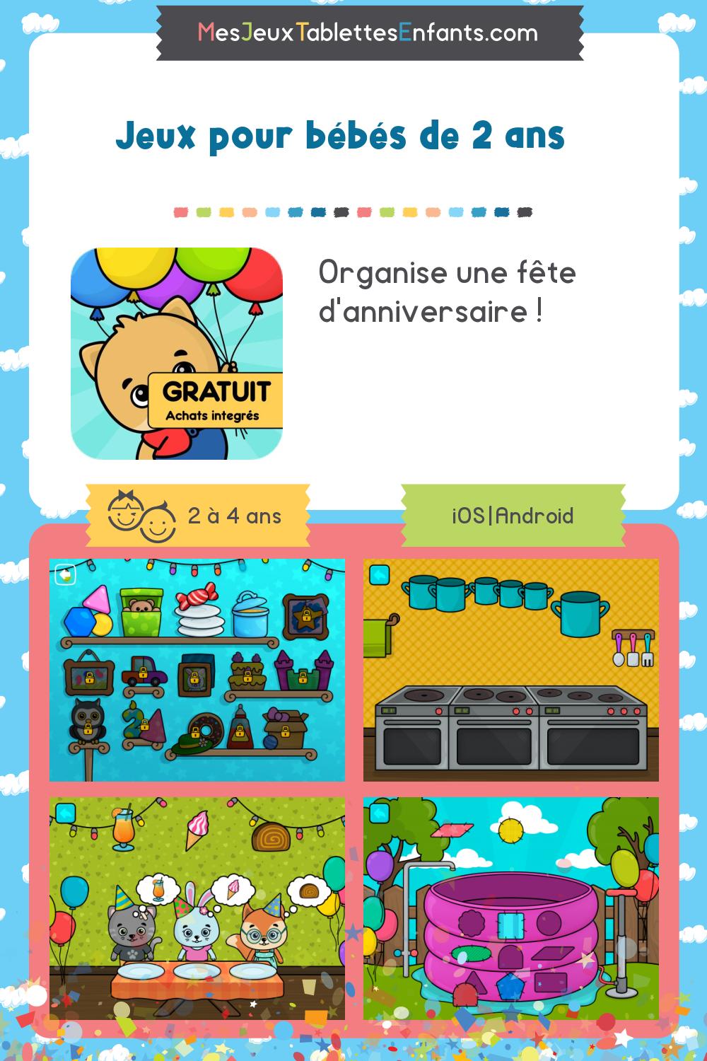 jeu pour anniversaire enfant de 2 ans