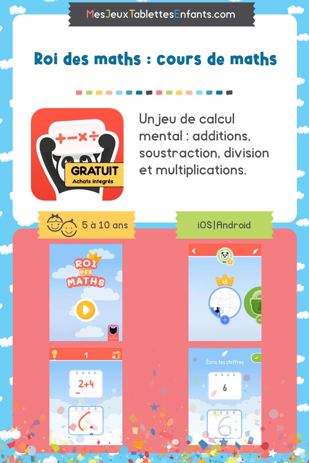 Roi des maths : cours de maths sur iphone et android - Jeux et ...