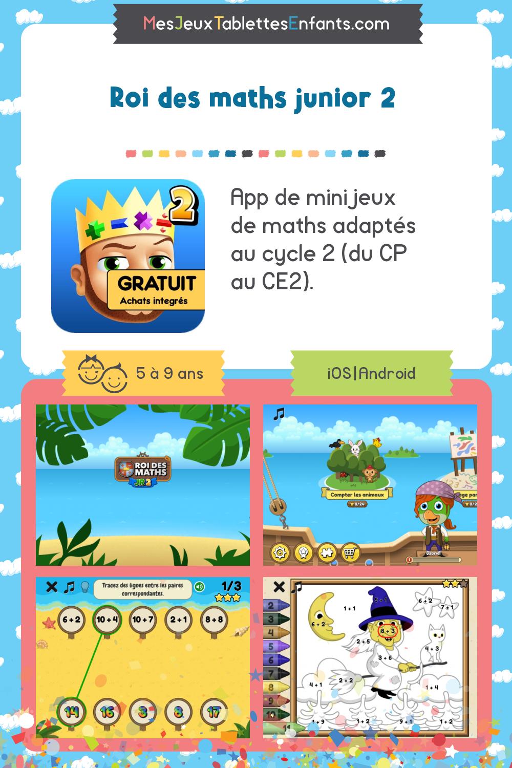 Roi des maths junior 2 sur iphone et android - Jeux et applications ...